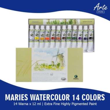 Cat Air - Maries Watercolor 12 Warna X 12 Ml Multicolor