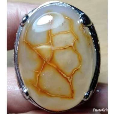 Cincin Akik Batu Motif Pirus Gambar Antik 2