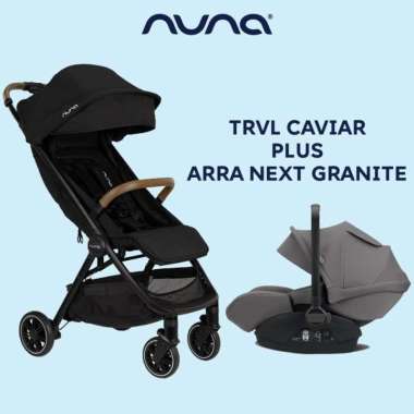 Nuna TRVL + Nuna Pipa Next - caviar+Arra