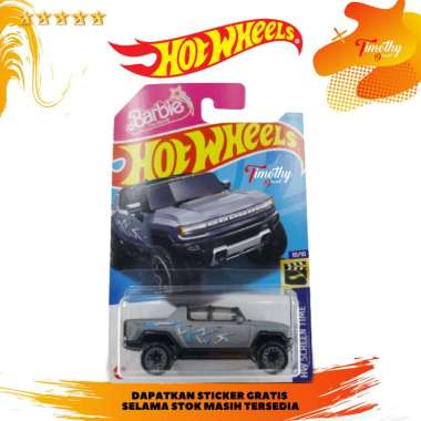 Hot Wheels 2024 GMC Hummer EV Barbie Silver HW Screen Time Movie