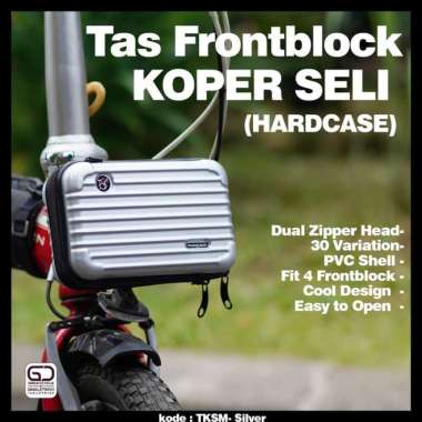Tas Sepeda Lipat Seli Tas Koper Mini - Silver Silver