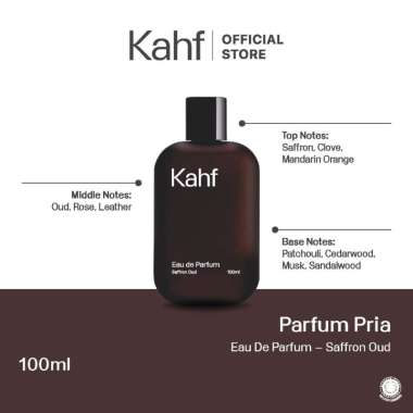 Kahf Saffron Oud Eau de Parfum 100 ml - Parfum Pria