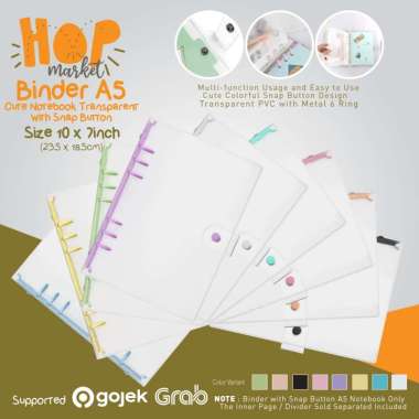 Album Cute A5 Binder PVC 6 Ring Notebook Diary for Photocard Idol KPOP Instax Foto Lomo (Card Holder