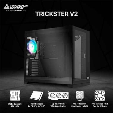 Casing Komputer Gaming Paradox Gaming Trickster V2
