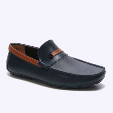 EM18 SEPATU LOAFER PRIA EVERBEST ORIGINAL SLIP ON PANSUS KULIT BIRU NAVY