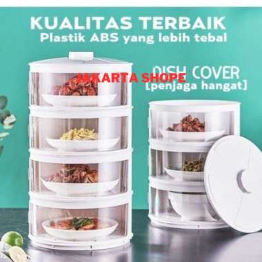 Tudung Saji Susun Viral 4 Tingkat Rak Makanan Tebal Model SLIDE