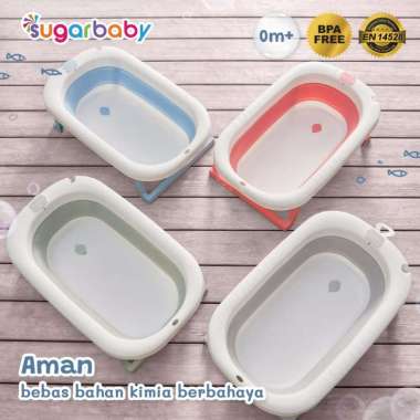 Sugar Baby Foldable Baby Bathtub F76 New with Heat Sensor Bak Mandi Bayi Green