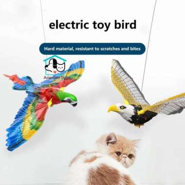 Burung Kakatua Gantung Elektrik Flying Bird Mainan Burung Terbang Gantung Listrik Interaktif  Burung