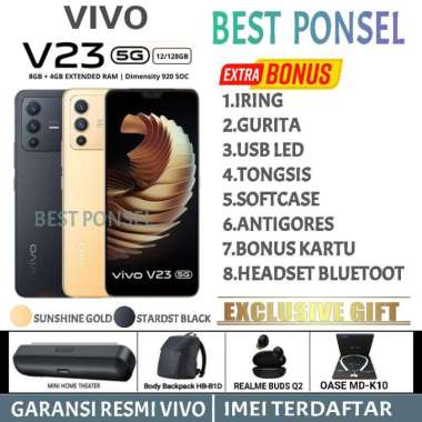 VIVO V23 5G RAM 8/128 GB ( 8GB + 4GB EXTENDED RAM ) Y36 4G 8/256 - V23E 8/128 GB GARANSI RESMI VIVO 