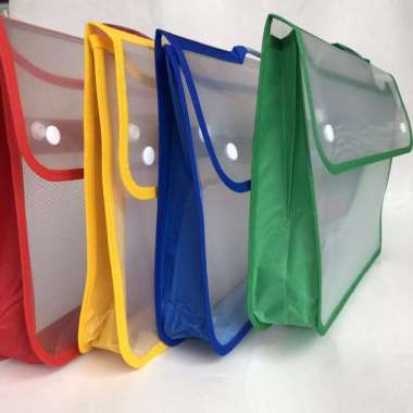 map plastik dengan kancing dan sleting