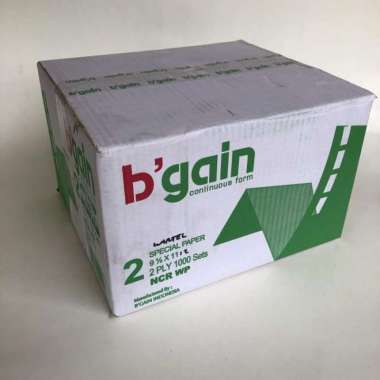 continuous form 2 PLY 9.5" x 11" dibagi 3