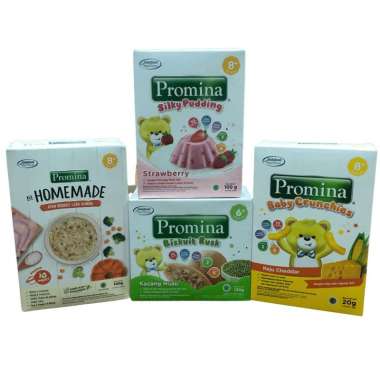 Promina Silky Pudding, Promina Homemade, Promina Biskuit Rusk, Promina Baby Crunchies Biskuit Rusk