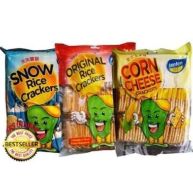 TENTEN SNOW RICE SNACK BISKUIT MALAYSIA (HALAL) Original Rice, 230gr