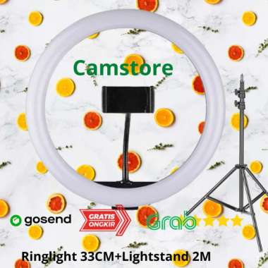 RingLight LED 26cm, 33cm Paketan Tripod 2M Lampu 33+stand