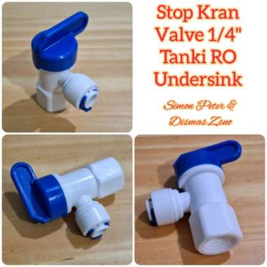 Stop Kran Valve 1/4 inch untuk Pressure Tank Undersing Mesin RO Filter Air