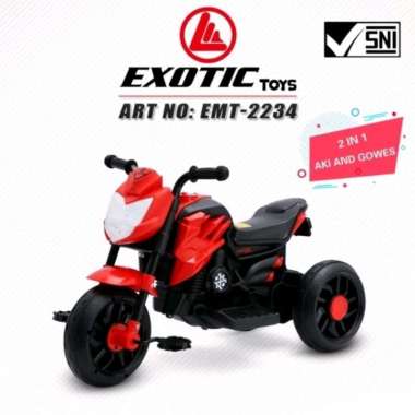 Mainan Anak Motor Aki Exotic EMT-2234 aki dan gowes EMT2234 EMT 2234