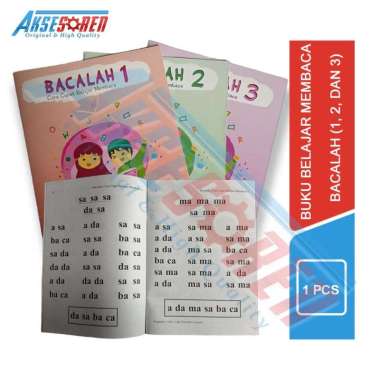 Aksesoren Buku Cara Cepat Belajar Membaca [Bacalah 1, 2, Dan 3] / Buku Cara Lancar Membaca / Buku An