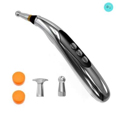 Alat Akupuntur Magnetic Therapy Pen Massager 9 Gears 2 kepala