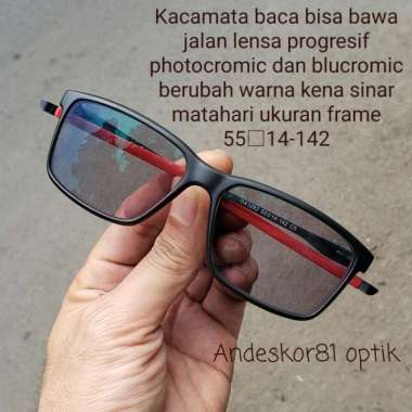 OAKLEY KACAMATA BACA/BACA DOUBLE FOKUS PROGRESIF PHOTOCHROMIC 22 NORMAL ADD+100 + PROG BLUECROMIC