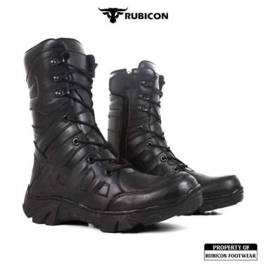 SWAT-RUB TRACK SEPATU PDL KULIT BOOTS KULIT RUBICON SAFETY DIJAMIN KULIT ASLI SEPATU PDL TACTICAL PR