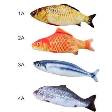 Boneka Ikan Mainan Kucing Isi Catnip 1A