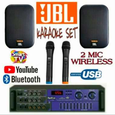 Mini Sound Karaoke Speaker Jbl Control 1X Ampli Bluetooth Mic Wireles Multicolor
