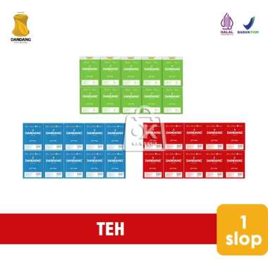 Teh Tubruk Dandang Hijau / Merah / Biru isi 10 pcs (1 Slop) Merah