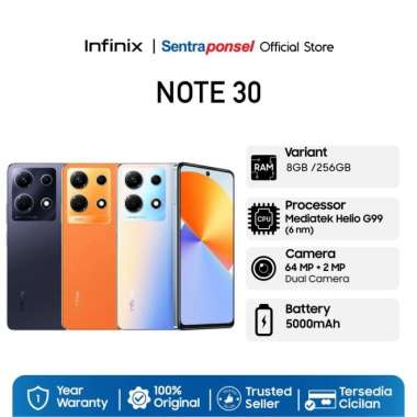 Handphone Infinix NOTE 30 MediaTek Helio G99 NFC