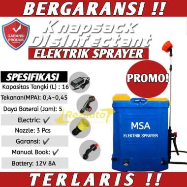ALAT SEMPROT TANAMAN HAMA DISINFEKTAN ELEKTRIK SPRAYER 16 LITER