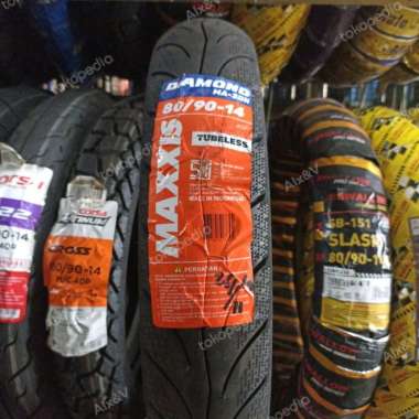 Ban Motor Matic Maxxis 80/90-14 Diamond Tubeless Ring 14 80 90
