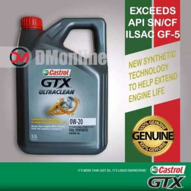 Oli Mesin Mobil Castrol GTX Ultraclean 0W-20