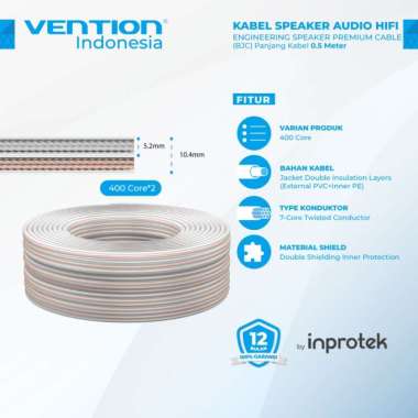 Vention JA-100 Kabel Audio Speaker 100 Core AWG-18 400 Core