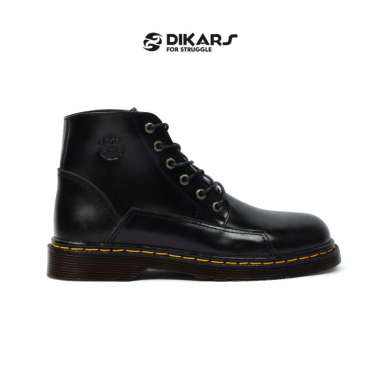 Spartan - Sepatu Boots Pria Formal Kulit Asli 38 Hitam