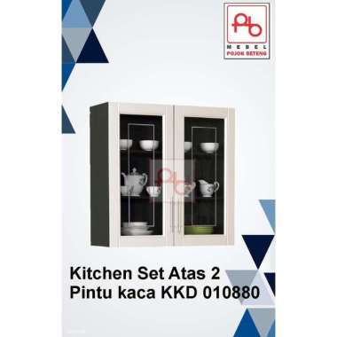 Kitchen Set Atas 2 Pintu Kaca