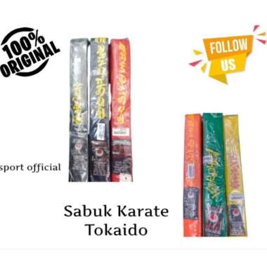 Sabuk Karate TOKAIDO/ BUSHIDO Bordir Hitam