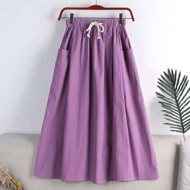 FBT Rok Panjang Wanita Kekinian SHAGIVA SKIRT Bahan TOYOBO Long Skirt Korean Style Remaja Bawahan Mu