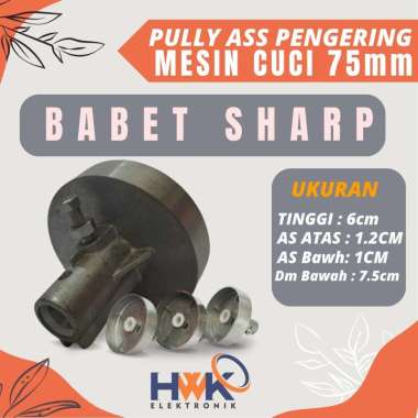 PULLY DINAMO SPIN SHARP PENGERING SHARP 12MM - 10MM | PULI | PULEY TIANG PULLY MOTOR DINAMO SPIN PEN