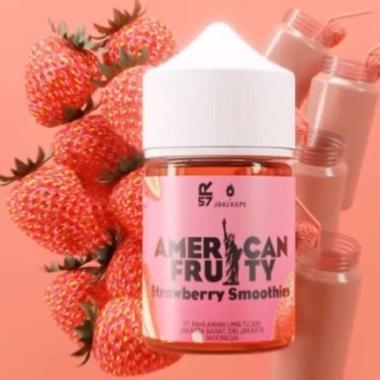 American Fruity Strawberry Smoothies 60ML by Hero57 x Jual Vape 3MG