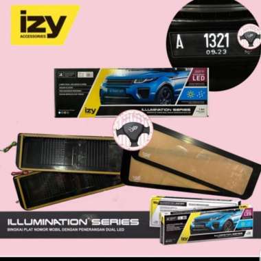 tatakan dudukan cover plat nomor mobil izy lamp