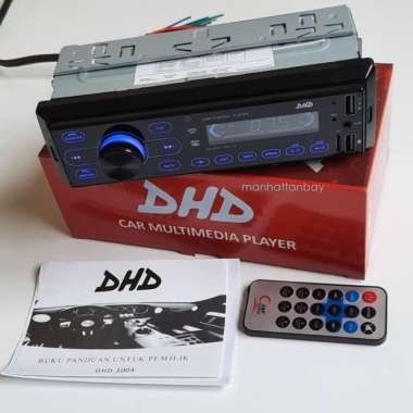 Tape Mobil Single Din Car Mp3 DHD Radio FM 2 Port USB dan Bluetooth