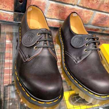 SEPATU DR MARTENS 1461 BEX CHARCOAL VINTAGE MIE MADE IN ENGLAND NEW ORIGINAL