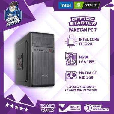 PC OFFICE STARTER 7 | I3 3220 | GT 610 2GB | ADMIN | SCHOOL 128GB - 16GB