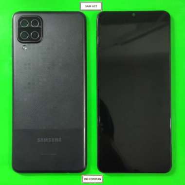 LCD FULLSET PLUS FRAME BAZEL BACKDOOR SAMSUNG A12 A125F ORI COPOTAN