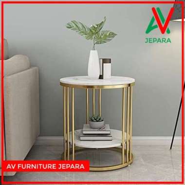 CORNER TABLE STAINLESS TOP MARMER - SIDE TABLE STAINLESS TOP MARMER