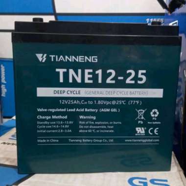 aki/accu/battery/ baterai motor listrik tianneng TNE12-25 6djm20
