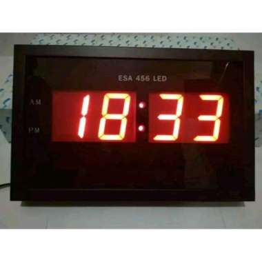 jam dinding esa digital led 456