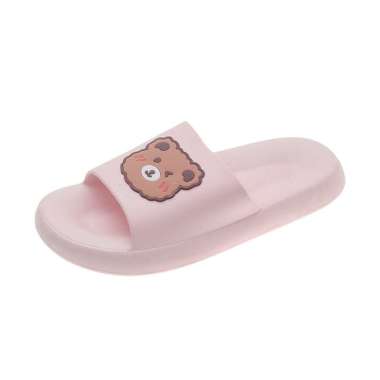 OEM ONE-S59 Sandal Wanita Motif Beruang Anti Slip Nyaman Empuk / Sandal Rumah Slip-On / Sendal Bear 