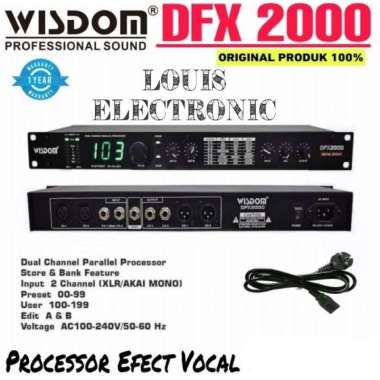 Digital Efek Vocal WISDOM DFX2000 DFX-2000 Pre Effector Vocal ORIGINAL