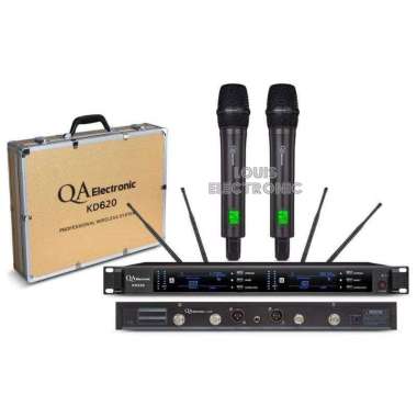 Mic Microphone Wireless QA Electronic KD620 KD 620 ORIGINAL By RDW Free Koper