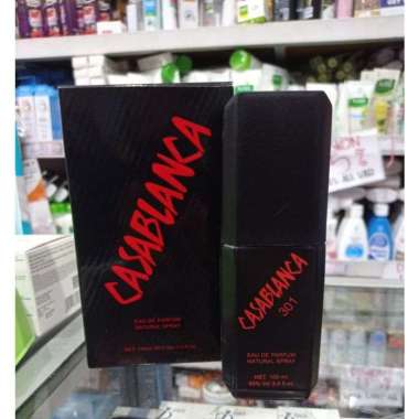 parfum casablanca kaca ,parfum casablanca eau de parfum natural spray dos 100ml Hitam